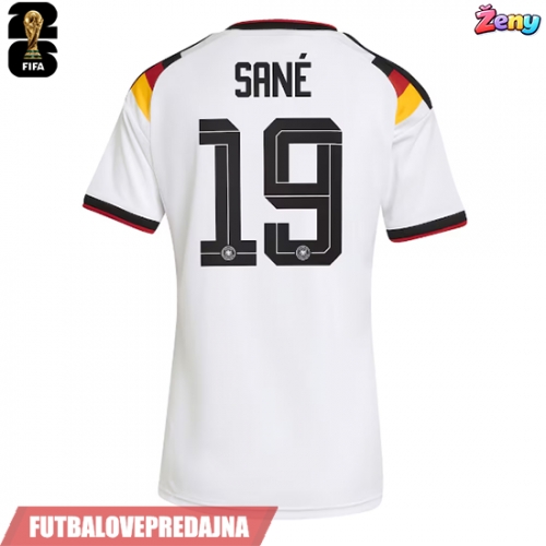 Lacne Ženy Futbalové dres Nemecko Leroy Sane #19 MS 2026 Krátky Rukáv - Domáci